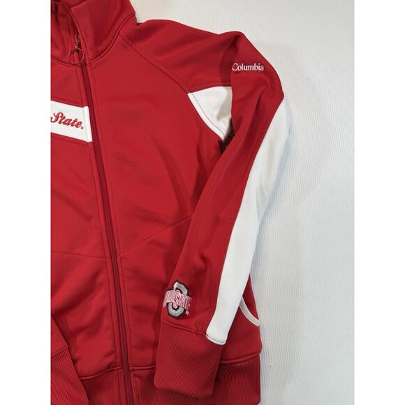 Columbia Ohio State Buckeyes Jacket Women’s L Red Full-Zip Long Sleeve - Picture 2 of 10